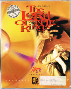 Jeu TLOTR DOS 1993 boîte